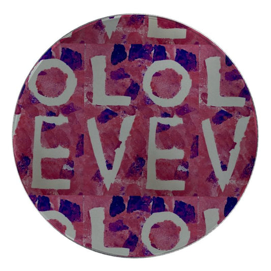 Jar Candle - "LOVE" Design Product Photo - Top View