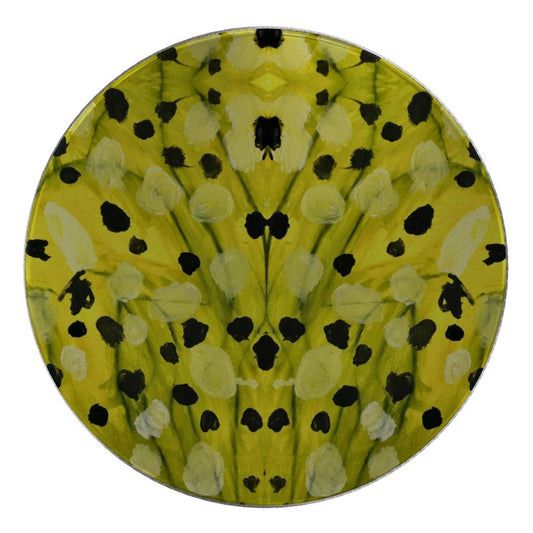 Jar Candle - "Mellow Yellow" Design Product Photo - Top View