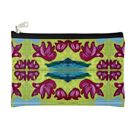 Neoprene Zip Pouch - "Lotus" Design Inspired by Natalie