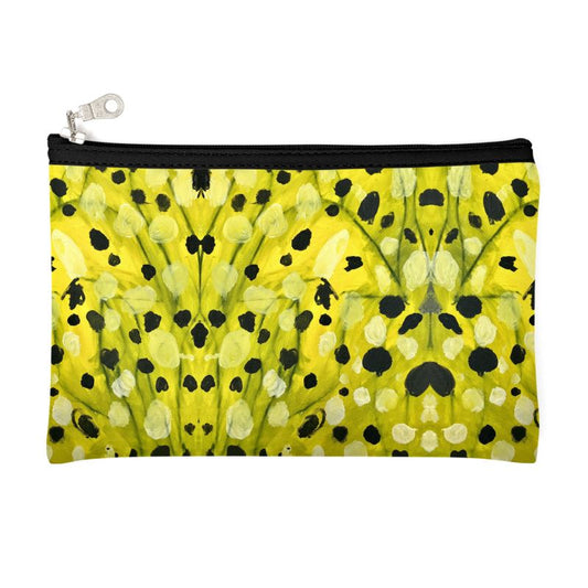 Neoprene Zip Pouch - "Mellow Yellow" Design Inspired by Colin