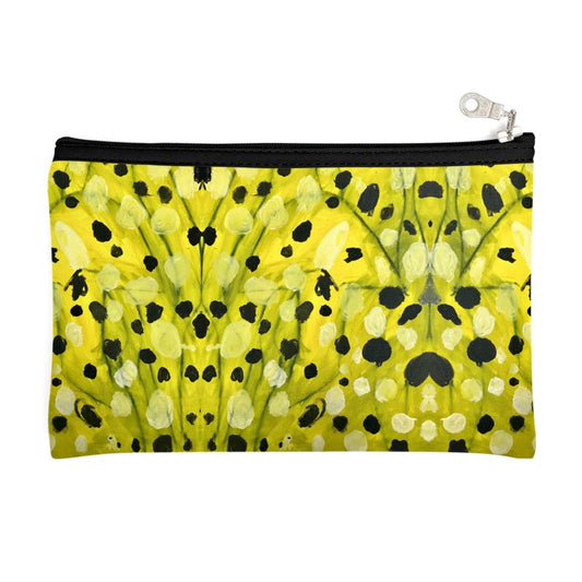 Neoprene Zip Pouch - "Mellow Yellow" Design Inspired by Colin