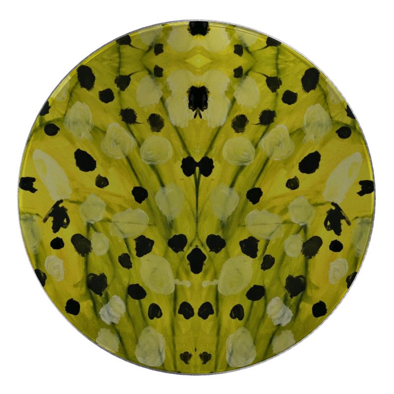 Jar Candle - "Mellow Yellow" Design Product Photo - Top View