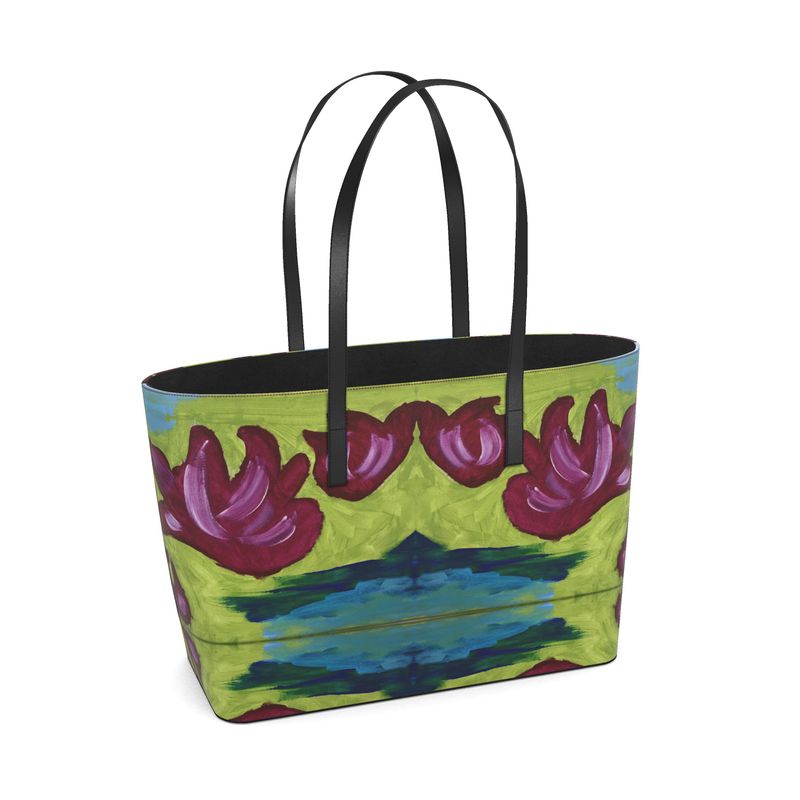 "Lotus" Design Tote Bag - Product Photo